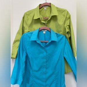 Coldwater Creek No Iron Cotton Button Downs | SET OF 2